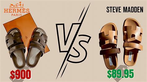 steve madden hermes dupe bag|Hermes sandals vs Steve Madden.